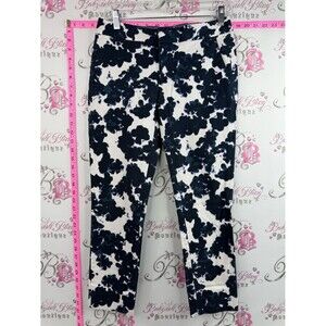Banana Republic Stretch Pants - Girls -Navy & White Floral abstract pattern